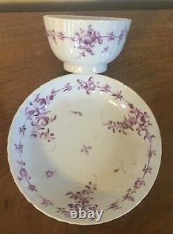 Antique Chinese Export Porcelain Tea Cup Bowl & Saucer Famille Rose 18th century