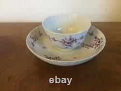 Antique Chinese Export Porcelain Tea Cup Bowl & Saucer Famille Rose 18th century