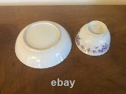 Antique Chinese Export Porcelain Tea Cup Bowl & Saucer Famille Rose 18th century