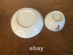 Antique Chinese Export Porcelain Tea Cup Bowl & Saucer Famille Rose 19th century