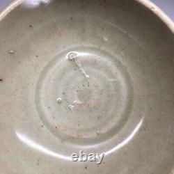 Antique Chinese Ming Celadon (Longquan) Porcelain Incised Tea Cup Bowl