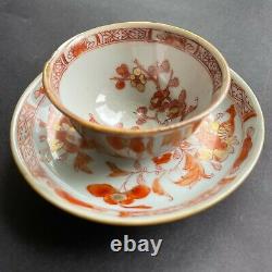 Antique Chinese Porcelain teacup & saucer early 18th C #792, #793