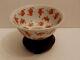Antique Chinese Red And White Tea Cup Bowl Flying Red Bats And Shou Symbols