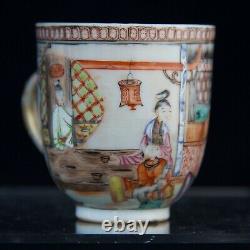 Antique Chinese export porcelain tea cup Qianlong Period 18 th c