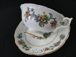 Antique Coalport Flower pot Tea Cup & Saucer Really Lovely