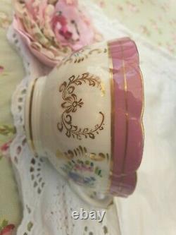 Antique Coalport Minton Split Handle Teacups (2)