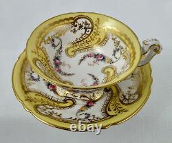 Antique Copeland Tea Cup & Saucer, Pedestal Base