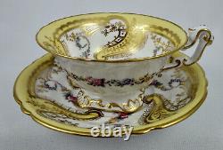 Antique Copeland Tea Cup & Saucer, Pedestal Base