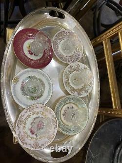 Antique Crystal And China Tea Cups