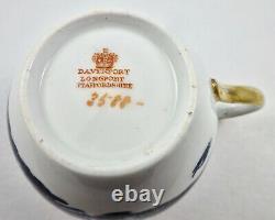 Antique Davenport Cup, Saucer & Plate, Blue Willow