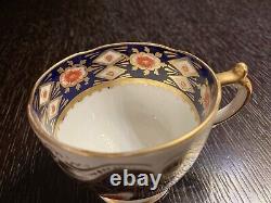 Antique Davenport Staffordshire Imari Porcelain Tea Cup Saucer # 2614, 19th C