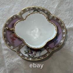 Antique Dresden Tea Cup & Saucer