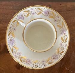 Antique Early 19th century English Regency Porcelain Coffee Can & Saucer Tea Cup