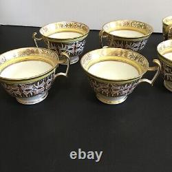 Antique Early Spode English Porcelain 7 Tea Cups c. 1812 RARE