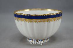 Antique English 18th Century Derby Cobalt & Gold Porcelain Tea Bowl C1782-1800