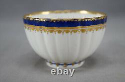 Antique English 18th Century Derby Cobalt & Gold Porcelain Tea Bowl C1782-1800