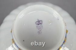 Antique English 18th Century Derby Cobalt & Gold Porcelain Tea Bowl C1782-1800