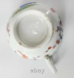 Antique English Flight, Barr & Barr Worcester Porcelain Floral Teacup and Saucer