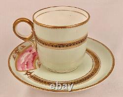 Antique English Tea Cup & Saucer, Aesthetic Style, Hand Painted