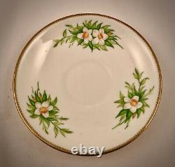 Antique English Tea Cup Saucer & Dessert Plate, Jonquils