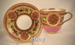 Antique English Tea Cup & Saucer, Fine Quality