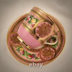 Antique English Tea Cup & Saucer, Fine Quality