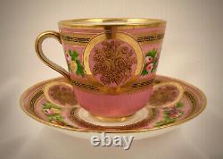 Antique English Tea Cup & Saucer, Fine Quality