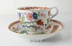 Antique English Worcester Flight Barr & Barr Teacup and Saucer Floral Pattern