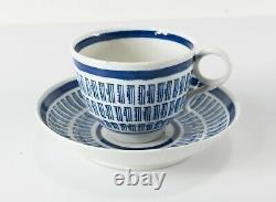 Antique English Worcester Flight & Barr Porcelain Teacup and Saucer Music Staff