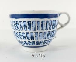 Antique English Worcester Flight & Barr Porcelain Teacup and Saucer Music Staff