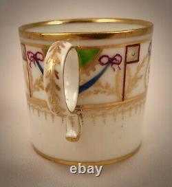 Antique Faubourg Paris Tea Cup & Saucer, 18th C