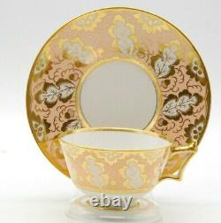 Antique Flight Barr & Barr tea cup peach ground gold gilt Rare early 1800's