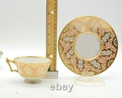 Antique Flight Barr & Barr tea cup peach ground gold gilt Rare early 1800's
