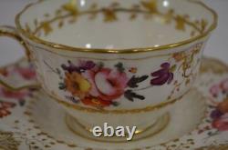 Antique Floral Teacup & Saucer with Gold Trim Detail Vintage Tea Party Set