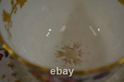 Antique Floral Teacup & Saucer with Gold Trim Detail Vintage Tea Party Set