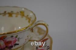 Antique Floral Teacup & Saucer with Gold Trim Detail Vintage Tea Party Set