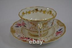 Antique Floral Teacup & Saucer with Gold Trim Detail Vintage Tea Party Set
