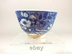 Antique Flow Blue Staffordshire Clews blue TransferWare Tea Cup 1830-40