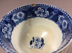 Antique Flow Blue Staffordshire Clews blue TransferWare Tea Cup 1830-40