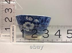 Antique Flow Blue Staffordshire Clews blue TransferWare Tea Cup 1830-40