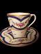 Antique French 18th Century Sèvres Hand Painted Teacup With Saucer, Circa 1778