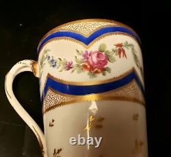 Antique French 18th Century Sèvres Hand Painted Teacup with Saucer, circa 1778