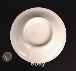 Antique French Empire Old Paris Porcelain Dragon Handle Gold Coffee Cup Saucer