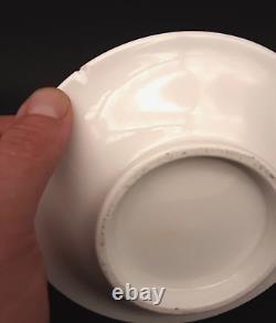 Antique French Empire Old Paris Porcelain Dragon Handle Gold Coffee Cup Saucer