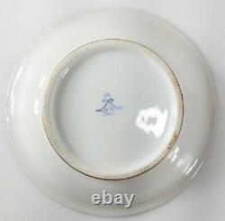 Antique French Sevres Type Teacup and Saucer Floral Gilt Decoration