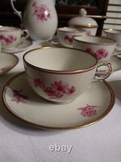 Antique Furstenberg German Porcelain Tea Set 18 Pieces Mark 1867 & later