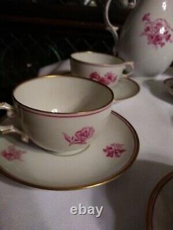 Antique Furstenberg German Porcelain Tea Set 18 Pieces Mark 1867 & later