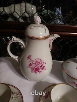 Antique Furstenberg German Porcelain Tea Set 18 Pieces Mark 1867 & later