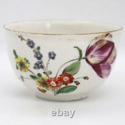 Antique German Frankenthal Carl Theodore Hard Paste Porcelain Teacup & Plate