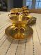 Antique Gold Gilt Porcelain Teacups And Saucer Set Of 6